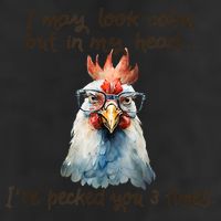 I May Look Calm But In My Head Ive Pecked You 3 Times 25L Jumbo Tote