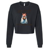 I May Look Calm But In My Head Ive Pecked You 3 Times Cropped Pullover Crew