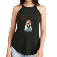 I May Look Calm But In My Head Ive Pecked You 3 Times Women's Perfect Tri Rocker Tank