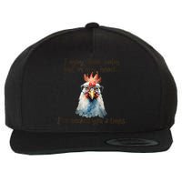 I May Look Calm But In My Head Ive Pecked You 3 Times Wool Snapback Cap