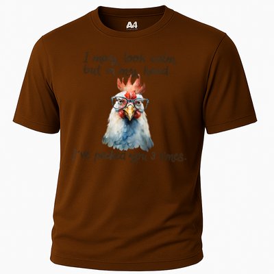 I May Look Calm But In My Head Ive Pecked You 3 Times Performance Shirt