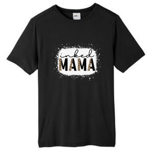 Inked Mama Leopard Tattoo Mom Funny Mother's Day Bleached Tall Fusion ChromaSoft Performance T-Shirt