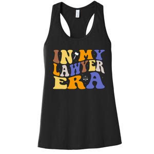 In My Lawyer Era Lawyer Law Attorney Law Student Women's Racerback Tank