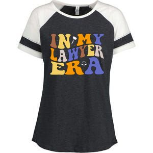 In My Lawyer Era Lawyer Law Attorney Law Student Enza Ladies Jersey Colorblock Tee