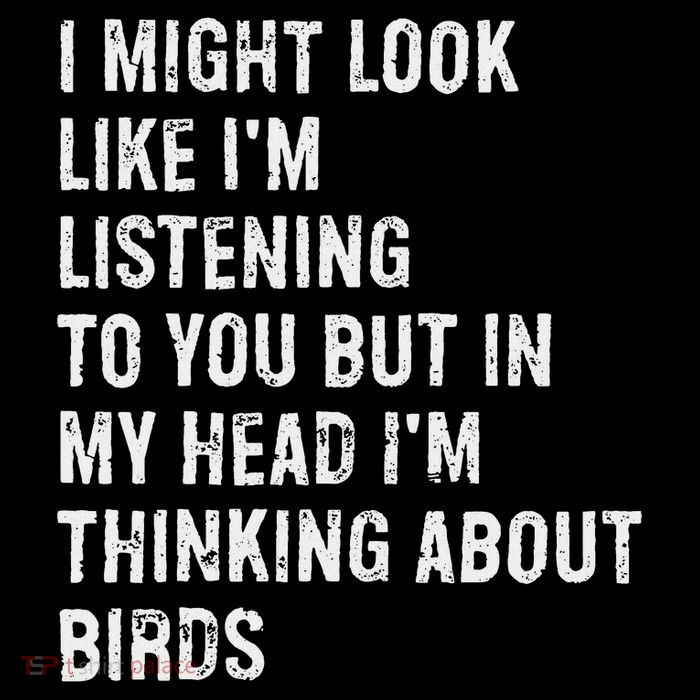 I Might Look Like I'm Listening Bird Watching Wool Snapback Cap
