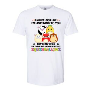 I Might Look Like I'm Thinking About Hunting Squishmallows Cute Gift Idea Softstyle CVC T-Shirt