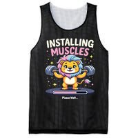 Installing Muscles Lion Lion Strength Training Workout Fitne Mesh Reversible Basketball Jersey Tank