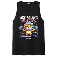 Installing Muscles Lion Lion Strength Training Workout Fitne PosiCharge Competitor Tank