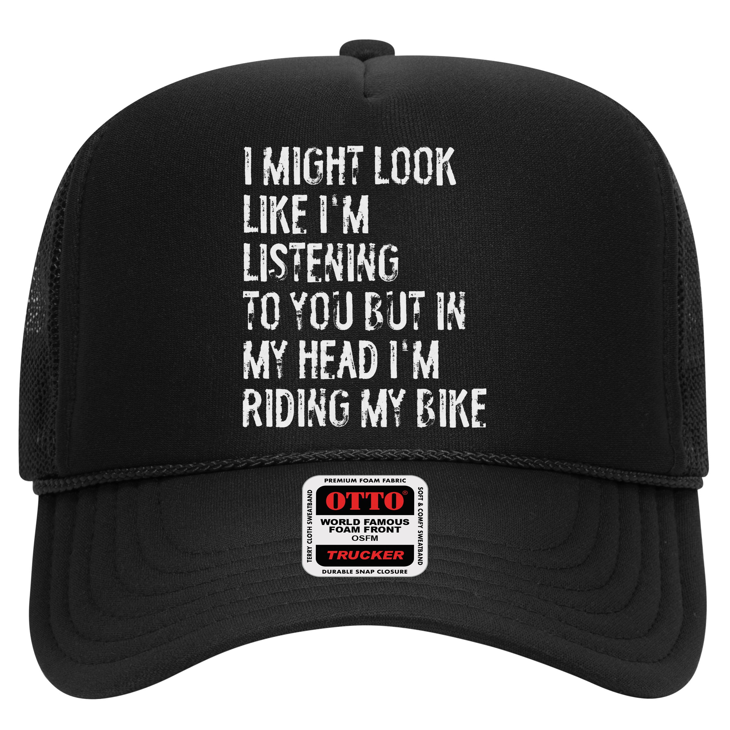 I Might Look Like I'm Listening Riding My Bike Cycling Hat