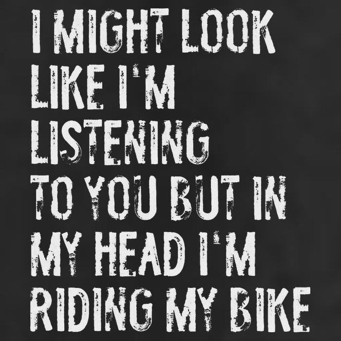 I Might Look Like I'm Listening Riding My Bike Cycling Golf Towel