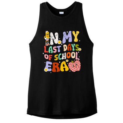 In My Last Day Of School Era Teacher Ladies PosiCharge Tri-Blend Wicking Tank