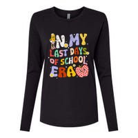 In My Last Day Of School Era Teacher Womens Cotton Relaxed Long Sleeve T-Shirt