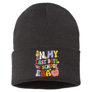 In My Last Day Of School Era Teacher Sustainable Knit Beanie