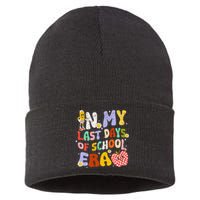 In My Last Day Of School Era Teacher Sustainable Knit Beanie