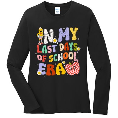 In My Last Day Of School Era Teacher Ladies Long Sleeve Shirt