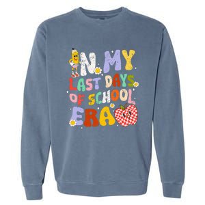 In My Last Day Of School Era Teacher Garment-Dyed Sweatshirt