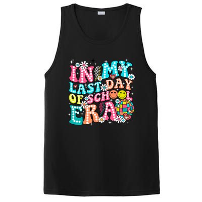 In My Last Day Of School Era Groovy Retro Graduate Funny Funny Gift PosiCharge Competitor Tank