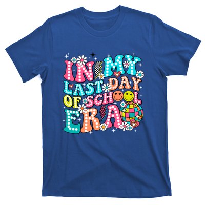 In My Last Day Of School Era Groovy Retro Graduate Funny Funny Gift T-Shirt