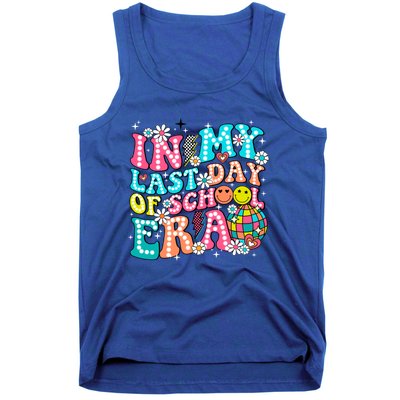 In My Last Day Of School Era Groovy Retro Graduate Funny Funny Gift Tank Top