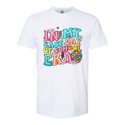 In My Last Day Of School Era Groovy Retro Graduate Funny Funny Gift Softstyle CVC T-Shirt