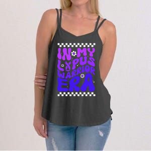 In My Lupus Warrior Era Purple Ribbon Lupus Awareness Women's Strappy Tank