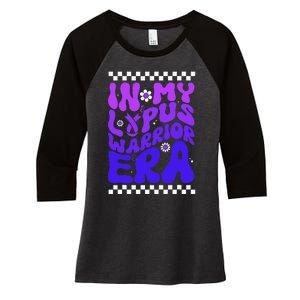 In My Lupus Warrior Era Purple Ribbon Lupus Awareness Women's Tri-Blend 3/4-Sleeve Raglan Shirt