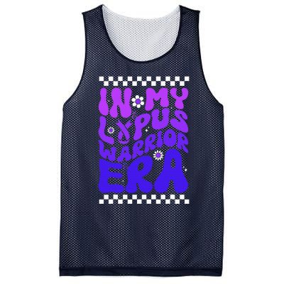 In My Lupus Warrior Era Purple Ribbon Lupus Awareness Mesh Reversible Basketball Jersey Tank