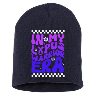 In My Lupus Warrior Era Purple Ribbon Lupus Awareness Short Acrylic Beanie