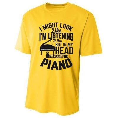 I Might Look Like Im Listening To You Funny Piano Music Performance Sprint T-Shirt