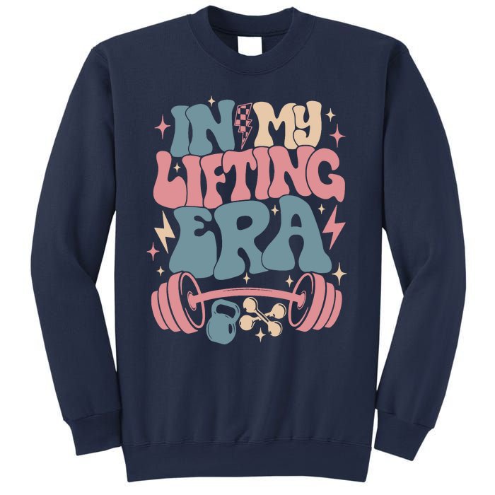 In My Lifting Era Groovy Gym Weight (On Back) Sweatshirt