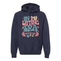 In My Lifting Era Groovy Gym Weight (On Back) Premium Hoodie