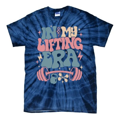 In My Lifting Era Groovy Gym Weight (On Back) Tie-Dye T-Shirt