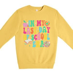 In My Last Day Of School Era Teacher Graduation Premium Crewneck Sweatshirt