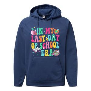 In My Last Day Of School Era Teacher Graduation Performance Fleece Hoodie