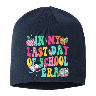 In My Last Day Of School Era Teacher Graduation Sustainable Beanie