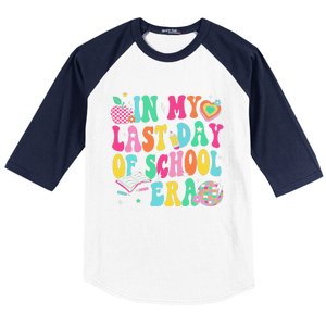 In My Last Day Of School Era Teacher Graduation Baseball Sleeve Shirt