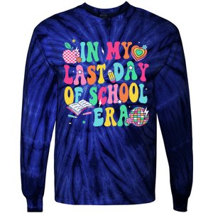 In My Last Day Of School Era Teacher Graduation Tie-Dye Long Sleeve Shirt