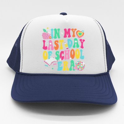 In My Last Day Of School Era Teacher Graduation Trucker Hat