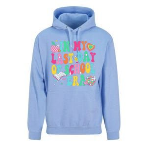 In My Last Day Of School Era Teacher Graduation Unisex Surf Hoodie