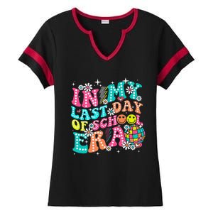 In My Last Day Of School Era Teacher Hello Summer Ladies Halftime Notch Neck Tee