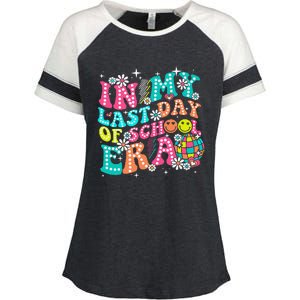 In My Last Day Of School Era Teacher Hello Summer Enza Ladies Jersey Colorblock Tee