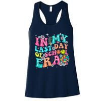 In My Last Day Of School Era Teacher Hello Summer Women's Racerback Tank