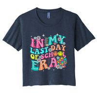 In My Last Day Of School Era Teacher Hello Summer Women's Crop Top Tee