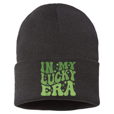 In My Lucky Era St PatrickS Day Sustainable Knit Beanie