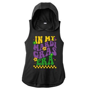 In My Mardi Gras Era Festive Party Ladies PosiCharge Tri-Blend Wicking Draft Hoodie Tank