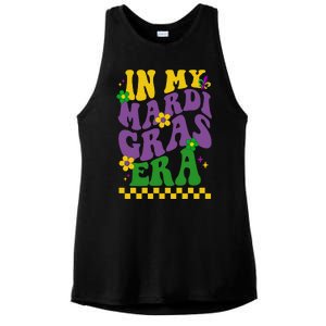 In My Mardi Gras Era Festive Party Ladies PosiCharge Tri-Blend Wicking Tank