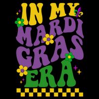 In My Mardi Gras Era Festive Party Drawstring Bag