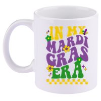 In My Mardi Gras Era Festive Party 11oz C Handle Ceramic Mug