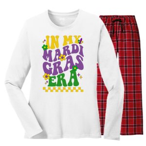 In My Mardi Gras Era Festive Party Women's Long Sleeve Flannel Pajama Set 