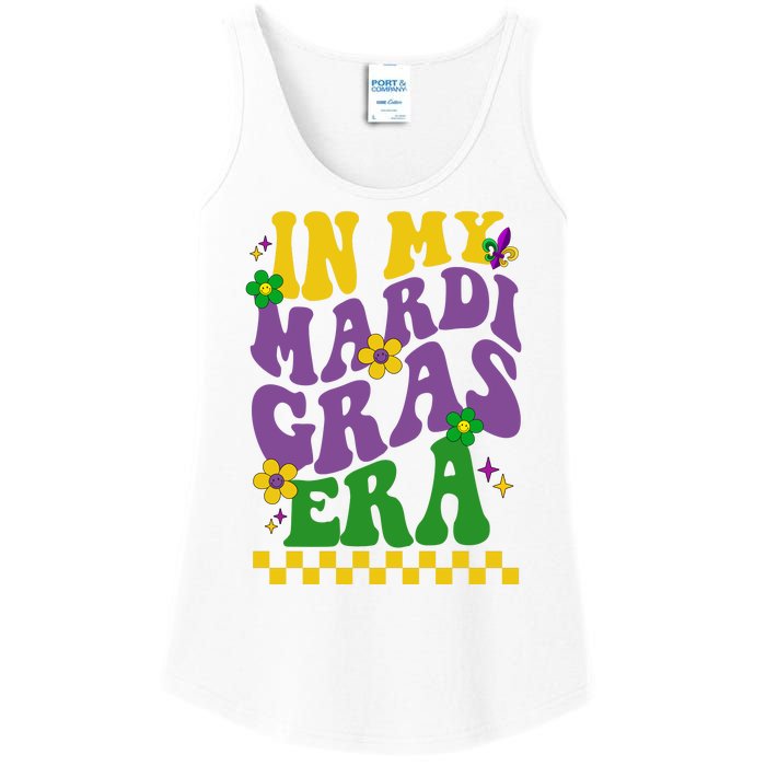 In My Mardi Gras Era Festive Party Ladies Essential Tank